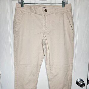 Banana Republic Beige Cotton Ankle Pants size 6